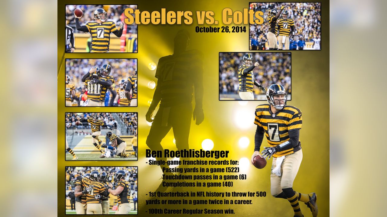 Steelers Forgotten Games: Roethlisberger Throws for 500; Colts DB