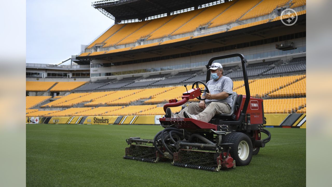 Preparing Heinz Field for Training Camp