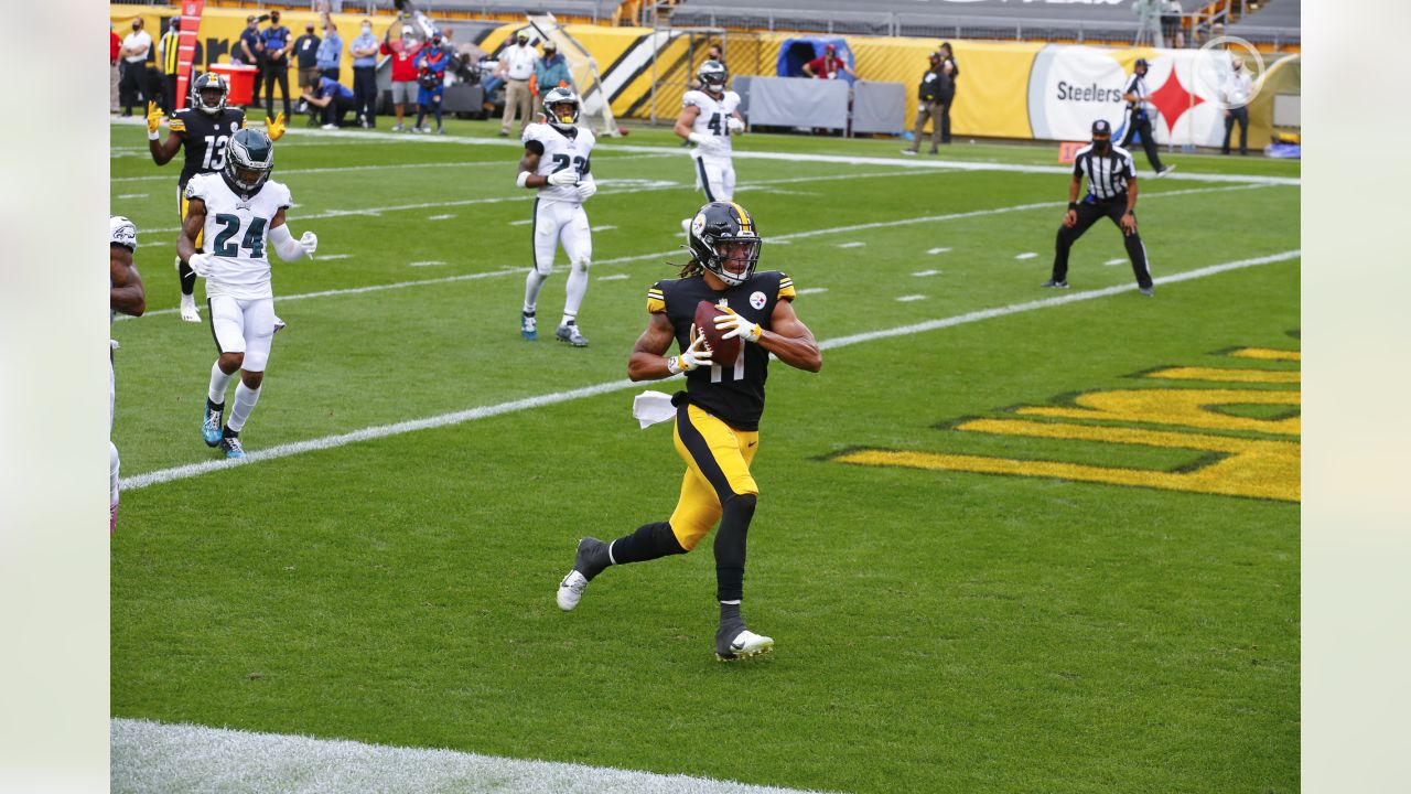 Rookie WR Claypool scores 4 TDs, Steelers top Eagles 38-29 - WHYY