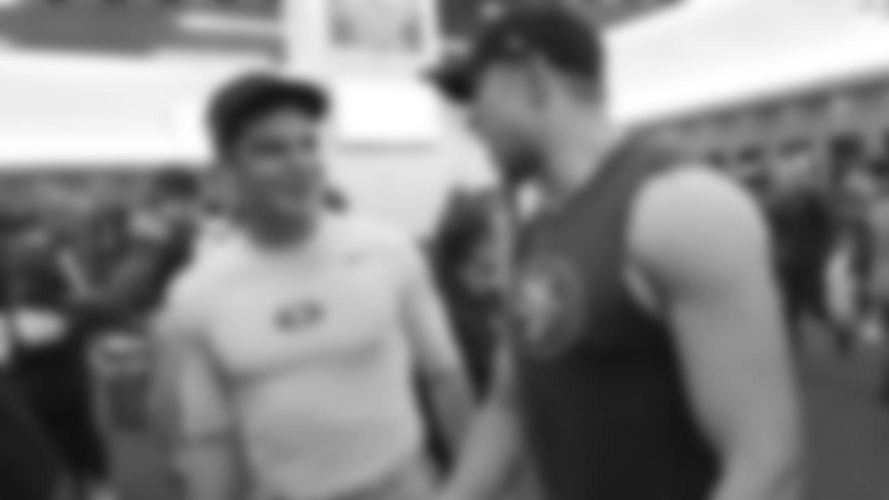QB Nick Mullens and TE George Kittle