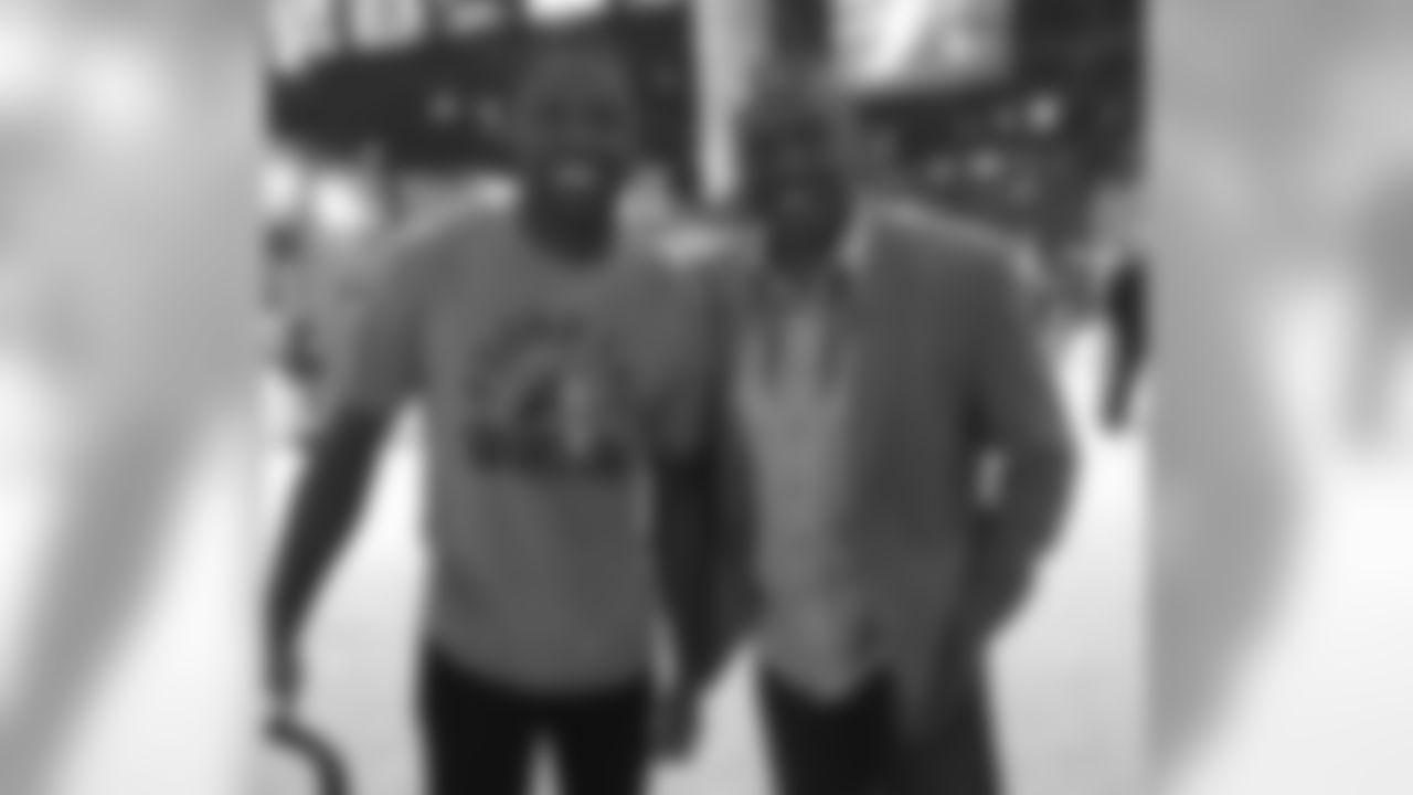 Torrey Smith with Tim Brown