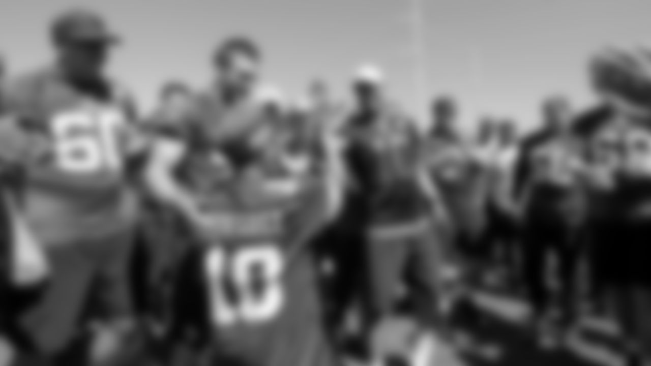 49ers Players Welcome Benny into the Huddle for a Special 49ers Wish
