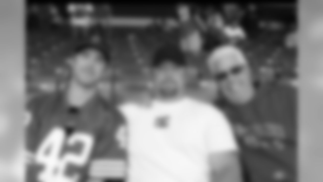 @s_stockley: "With my brother and Dad at opening day on 9/11 last year. Thanks dad for the special day."