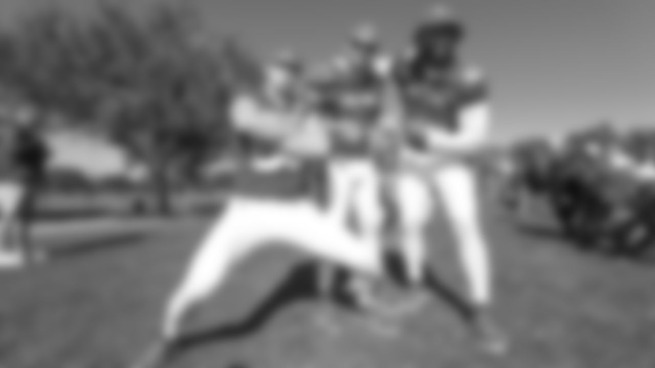 TE George Kittle, FB Kyle Juszczyk and Indianapolis Colts DL DeForest Buckner