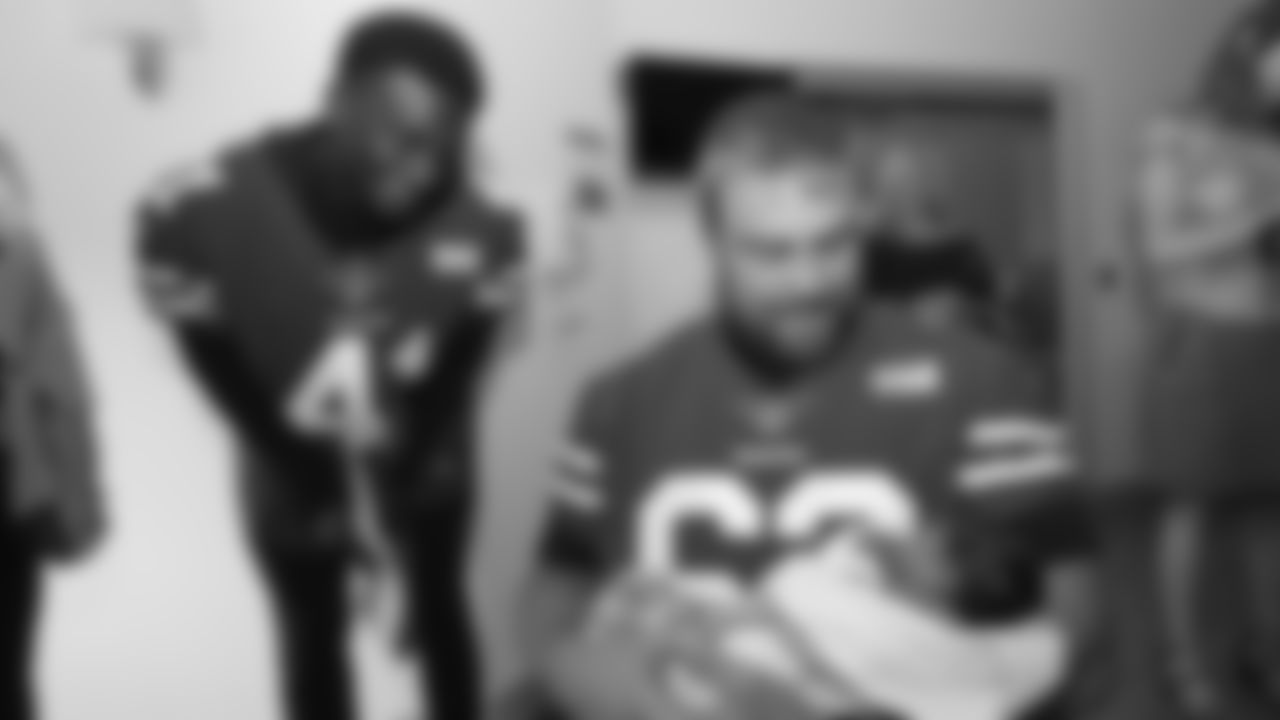 CB Emmanuel Moseley and OL Ben Garland