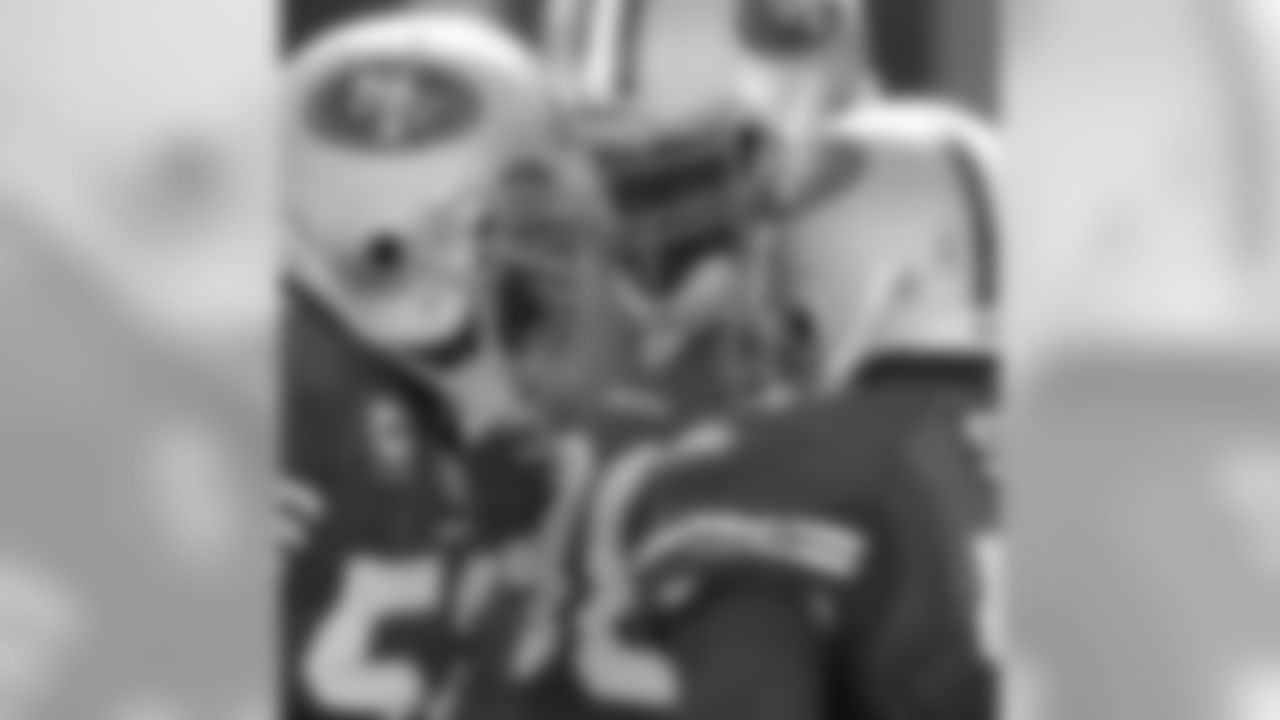 LB Patrick Willis, LB Takeo Spikes, and DT Kentwan Balmer