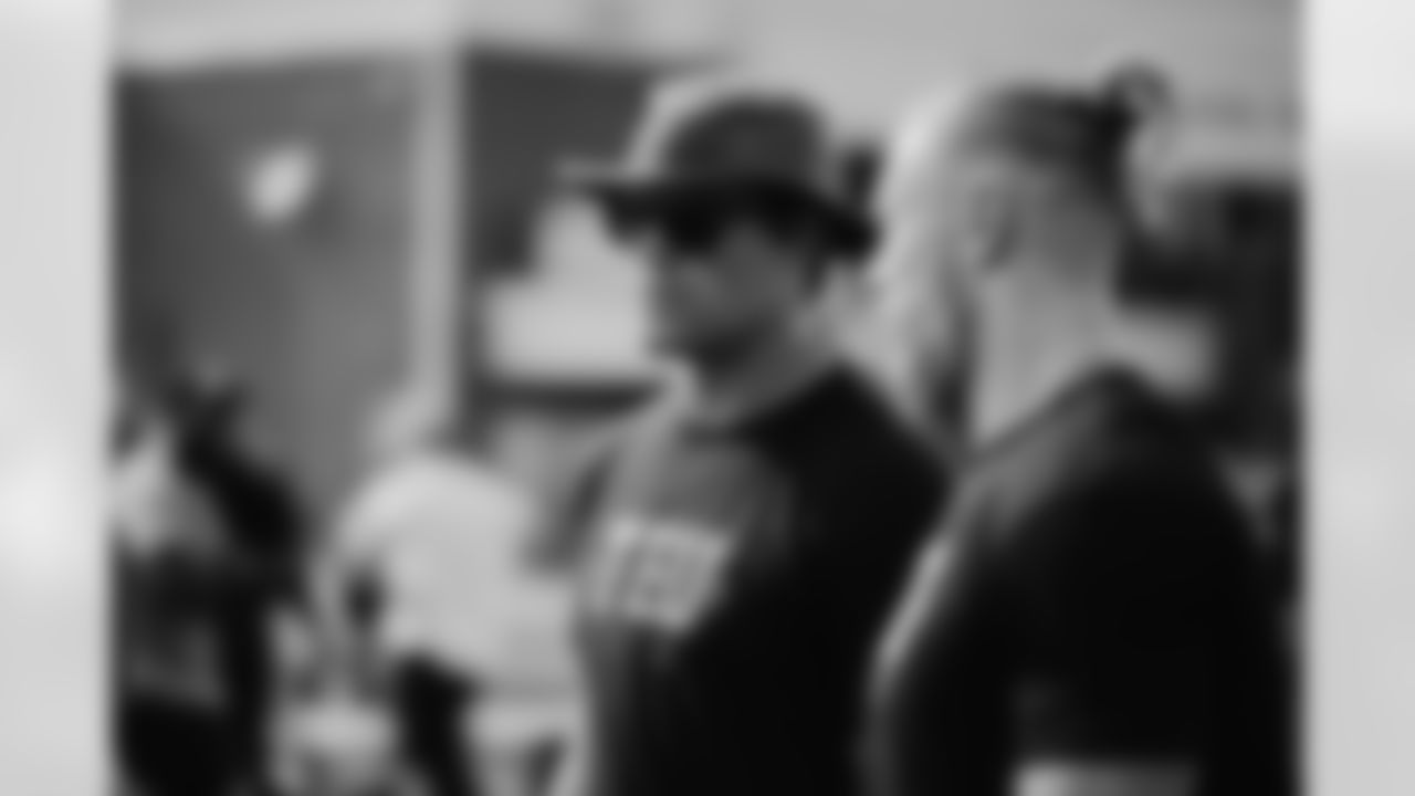 Former Carolina Panthers TE Greg Olsen, TE George Kittle