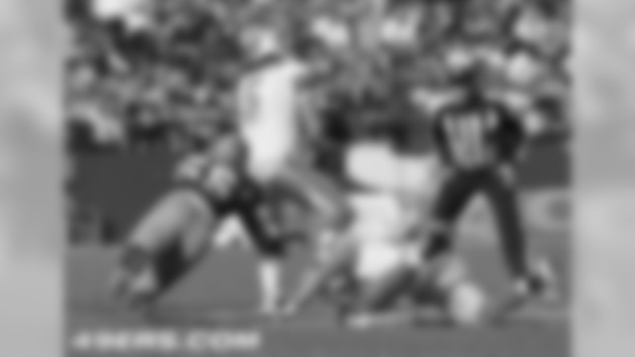Brooks with one of his two forced fumbles on the day