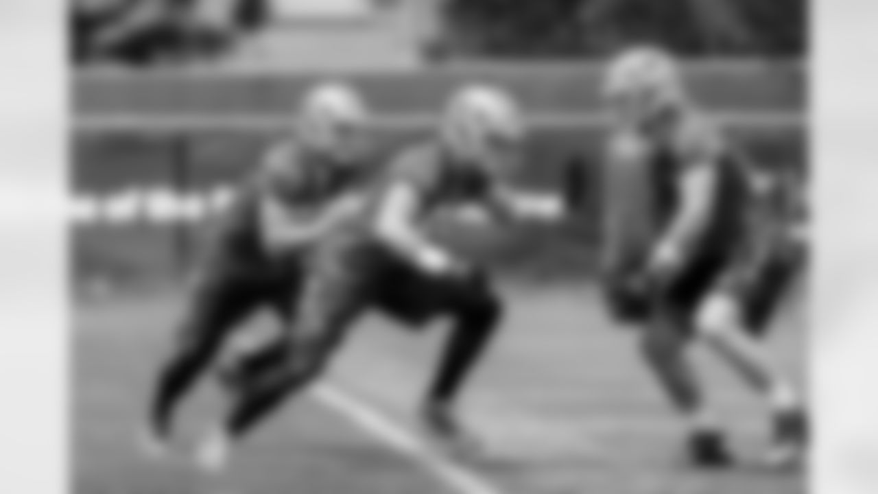 (Left to Right) TE Garrett Celek, Vance McDonald and Logan Paulsen