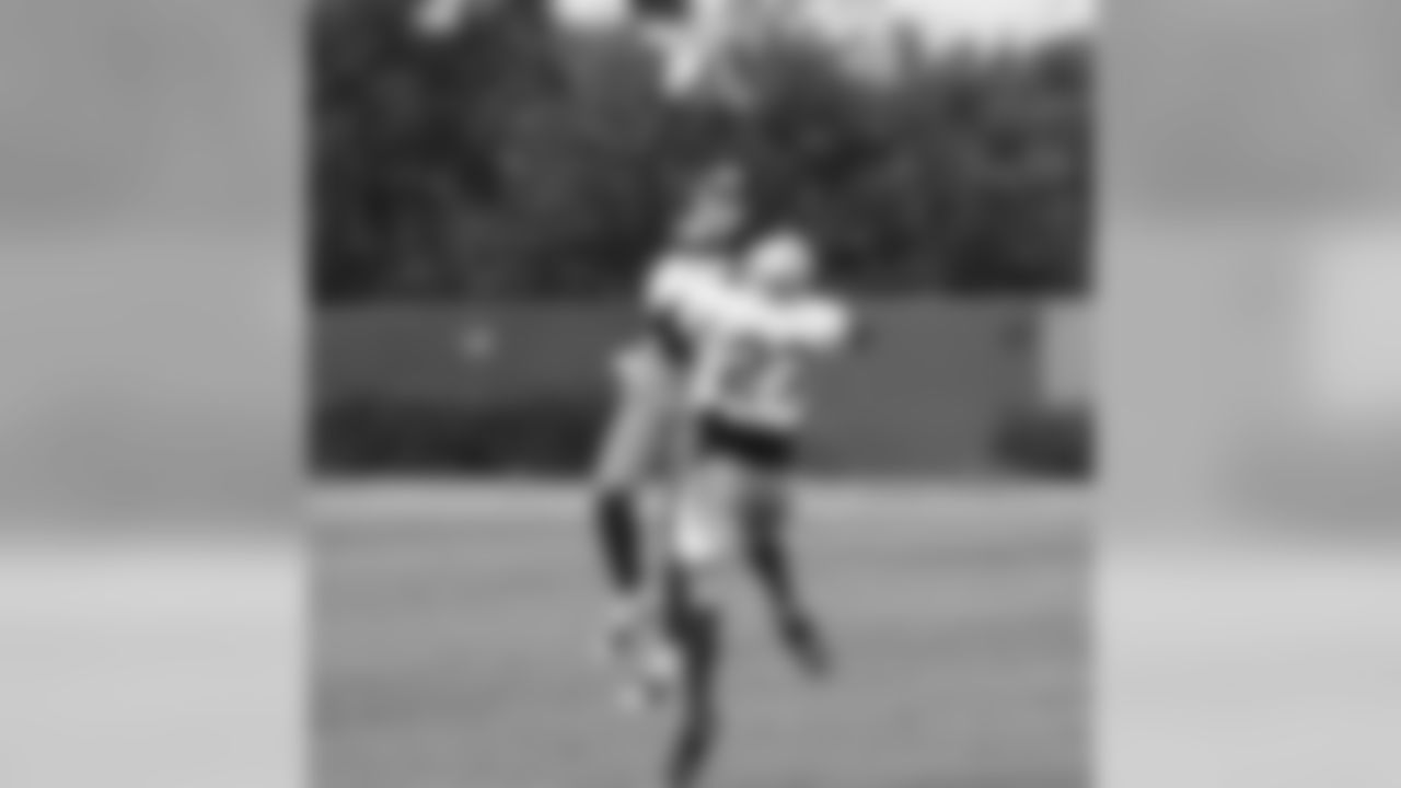 Brandon Jones goes up for the ball