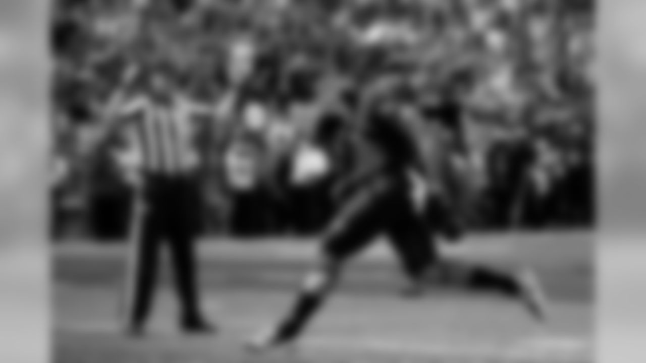Moore is a thick, muscled-up wideout with outstanding toughness, burst and savvy. He lines up both outside and in the slot for the Terrapins. He powers through press coverage and understands how to set up defenders before snapping off his route. He collects a lot of quick hitters in this offense, but he flashes the ability to work down the seam as well as over the top. He tracks the ball naturally. He can adjust and finish on poor throws. He's at his best after the catch. Moore routinely breaks tackles, makes defenders miss or runs away from them. His competitiveness is off the charts. I won't be surprised if Moore ends up being the best receiver in this draft class.