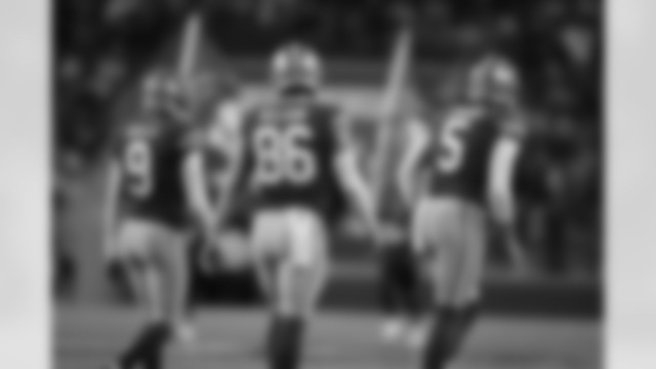 K Robbie Gould, LS/TE Kyle Nelson and P Bradley Pinion