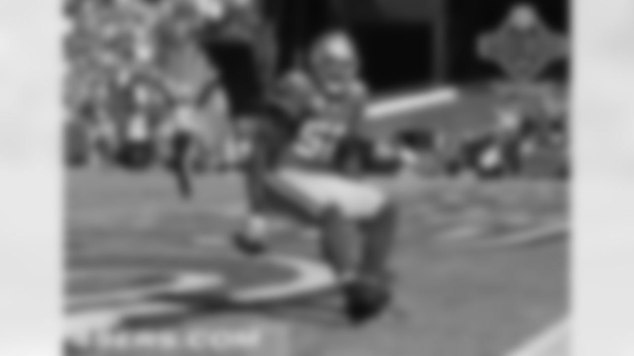 Willis returned his secont interception of the season for a touchdown against the Rams.