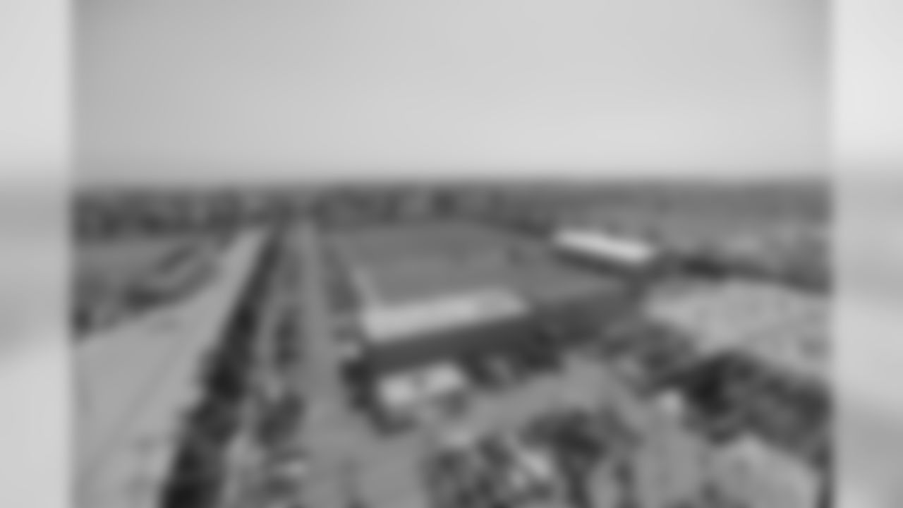 View of the 49ers training facility from the upper concours.