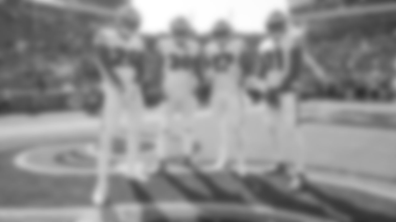 RB Tevin Coleman, RB Jeff Wilson Jr., RB Matt Breida and RB Raheem Mostert