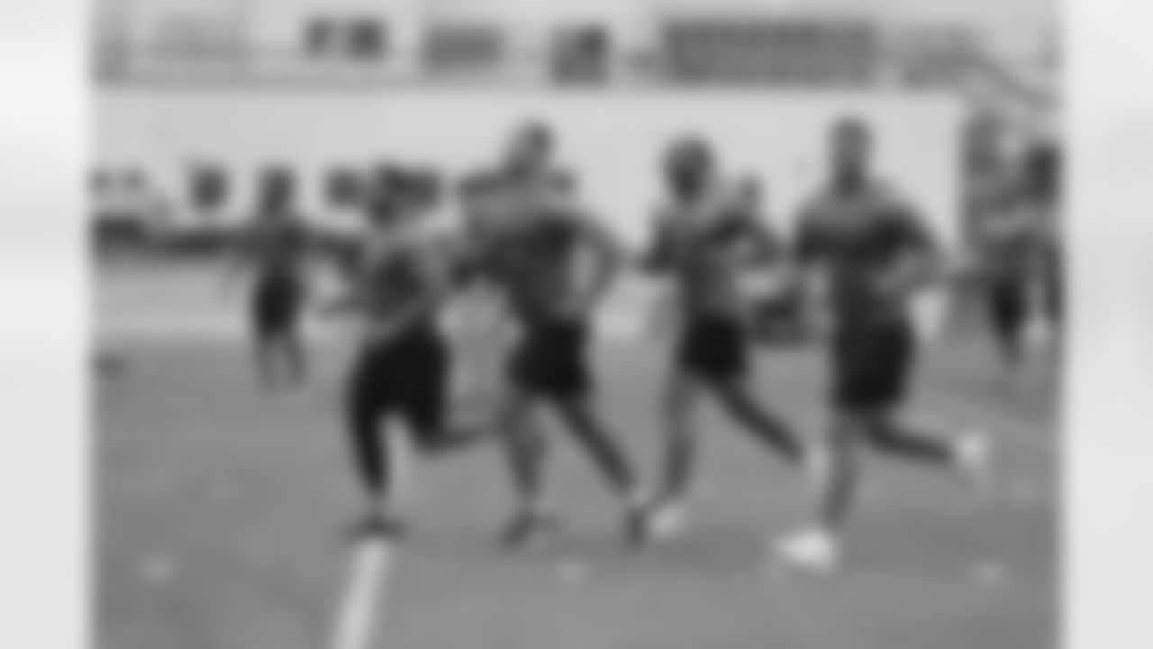 DL Ronald Blair III, DL Arik Armstead, LB Eli Harold and DL DeForest Buckner