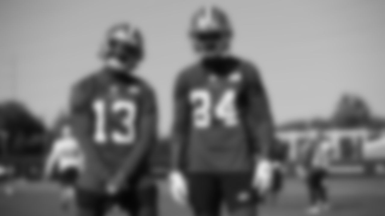 WR Richie James Jr. and WR Kendrick Bourne