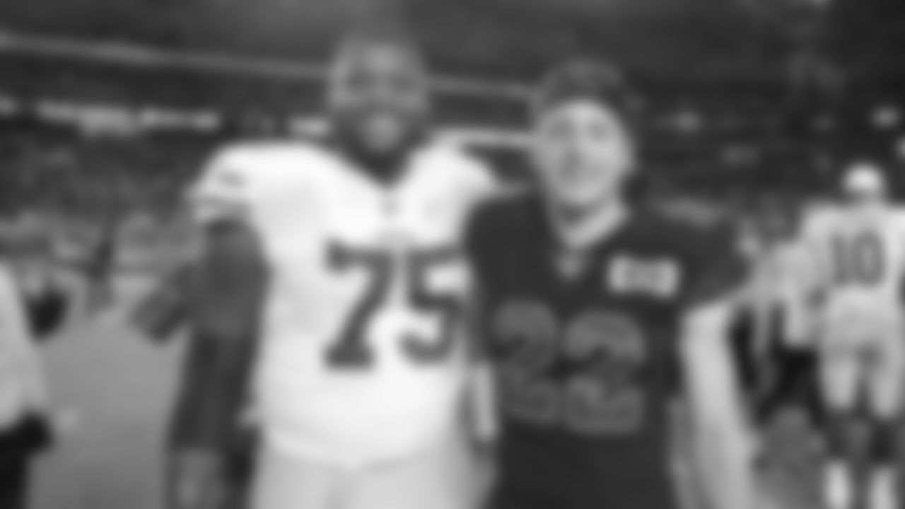 OL Laken Tomlinson and Cardinals RB Zach Zenner