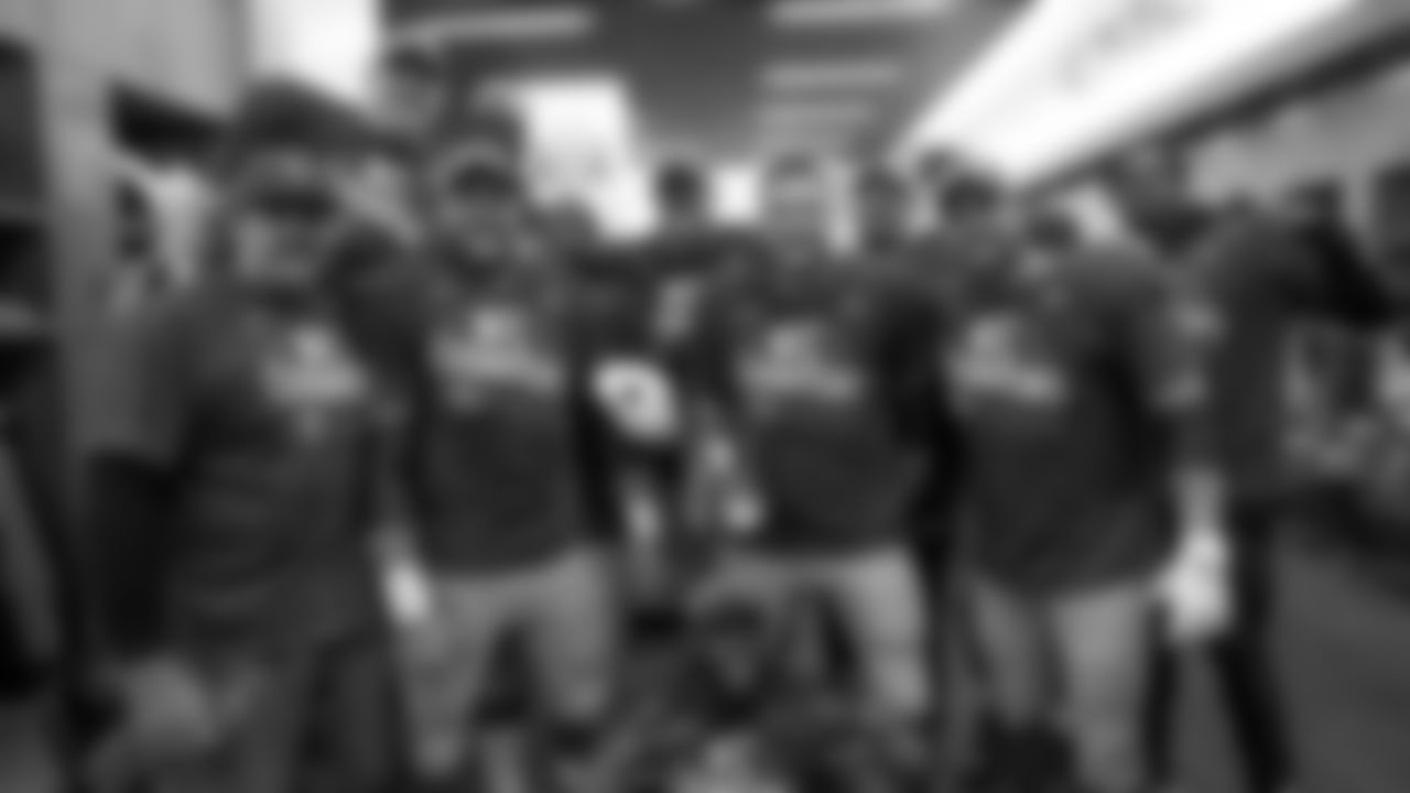 C Weston Richburg, OL Daniel Brunskill, OL Laken Tomlinson, OL Mike Person, T Mike McGlinchey, OL Ross Reynolds, T Justin Skule, OL Ross Reynolds, OL Jaryd Jones-Smith, OL Ben Garland and T Joe Staley