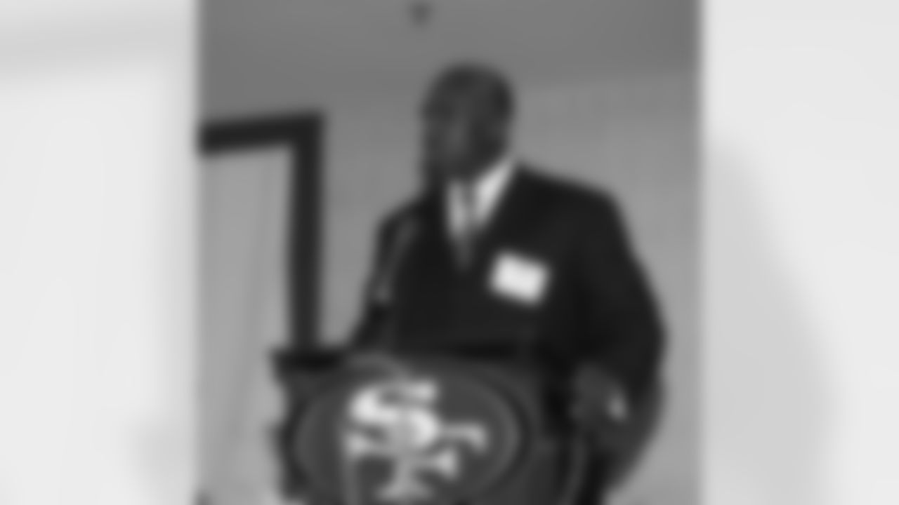 49ers Director of Alumni Affairs speaks.
