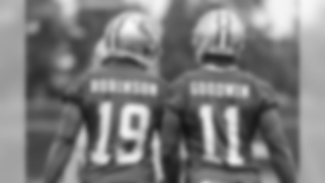 WR Aldrick Robinson and WR Marquise Goodwin