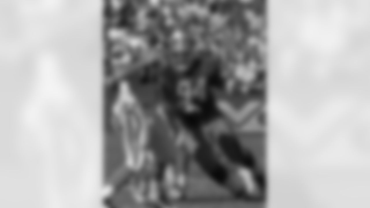 1995 -- 49ers pass-rusher Dana Stubblefield and Panthers quarterback Kerry Collins.