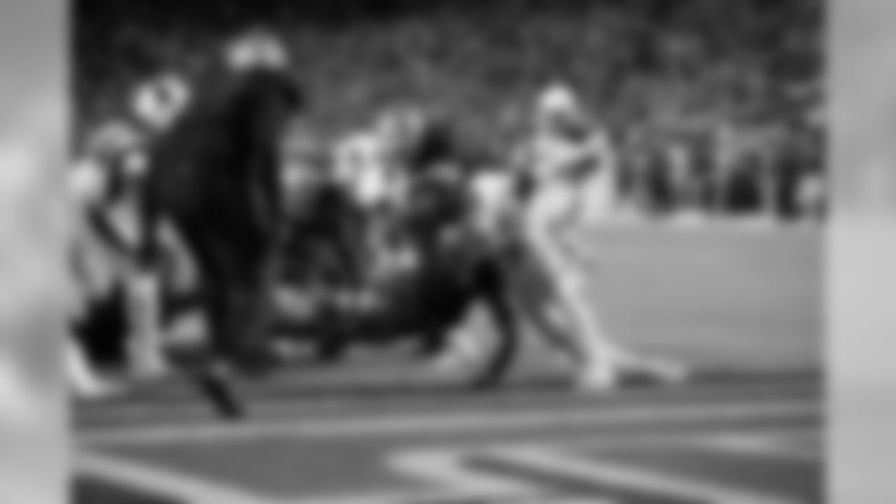Hyde scored on a 1-yard TD run in Week 5 vs. Arizona Cardinals.