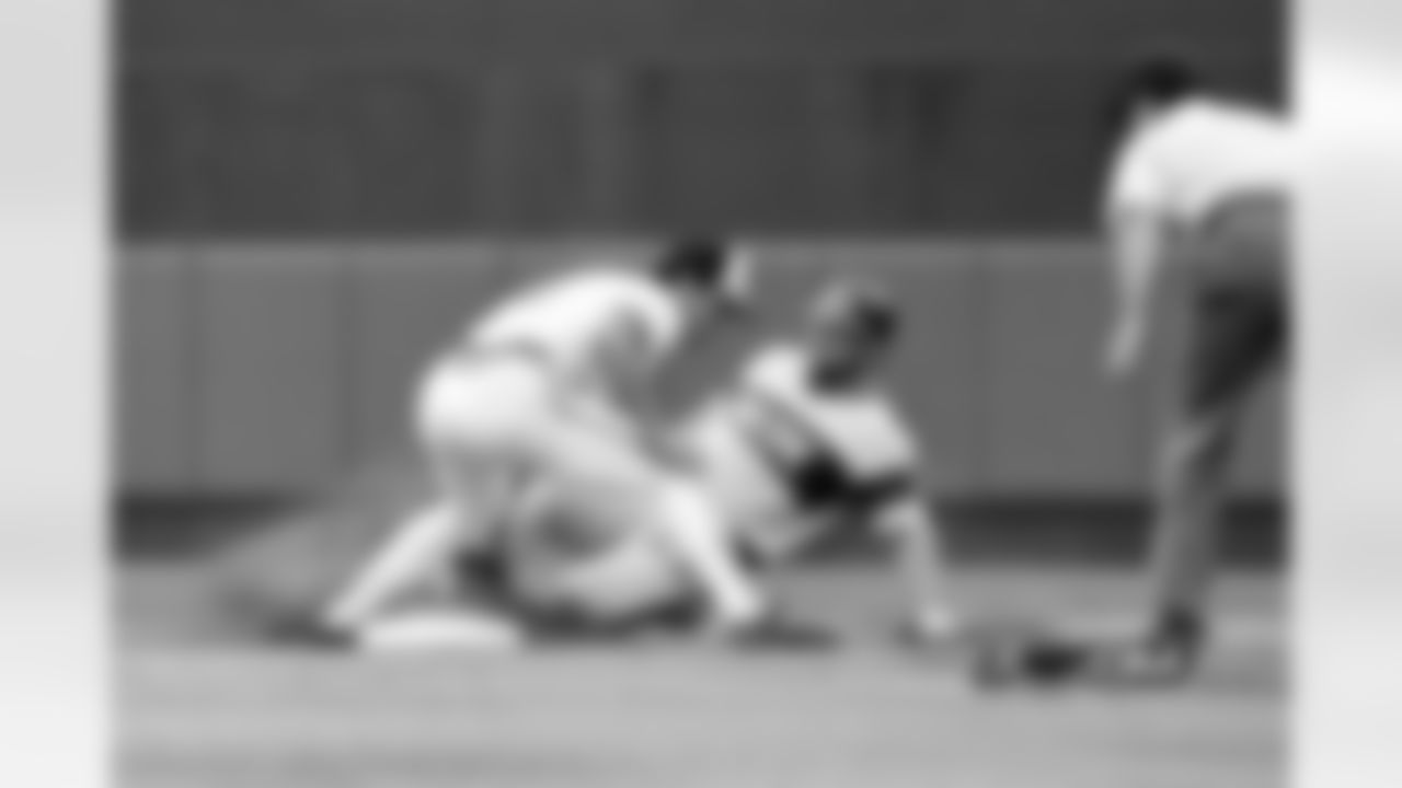 The former White Sox designated hitter never played college or pro football, but the 6-1, 255-pounder earned the nickname "Bull" because of his strength and power.