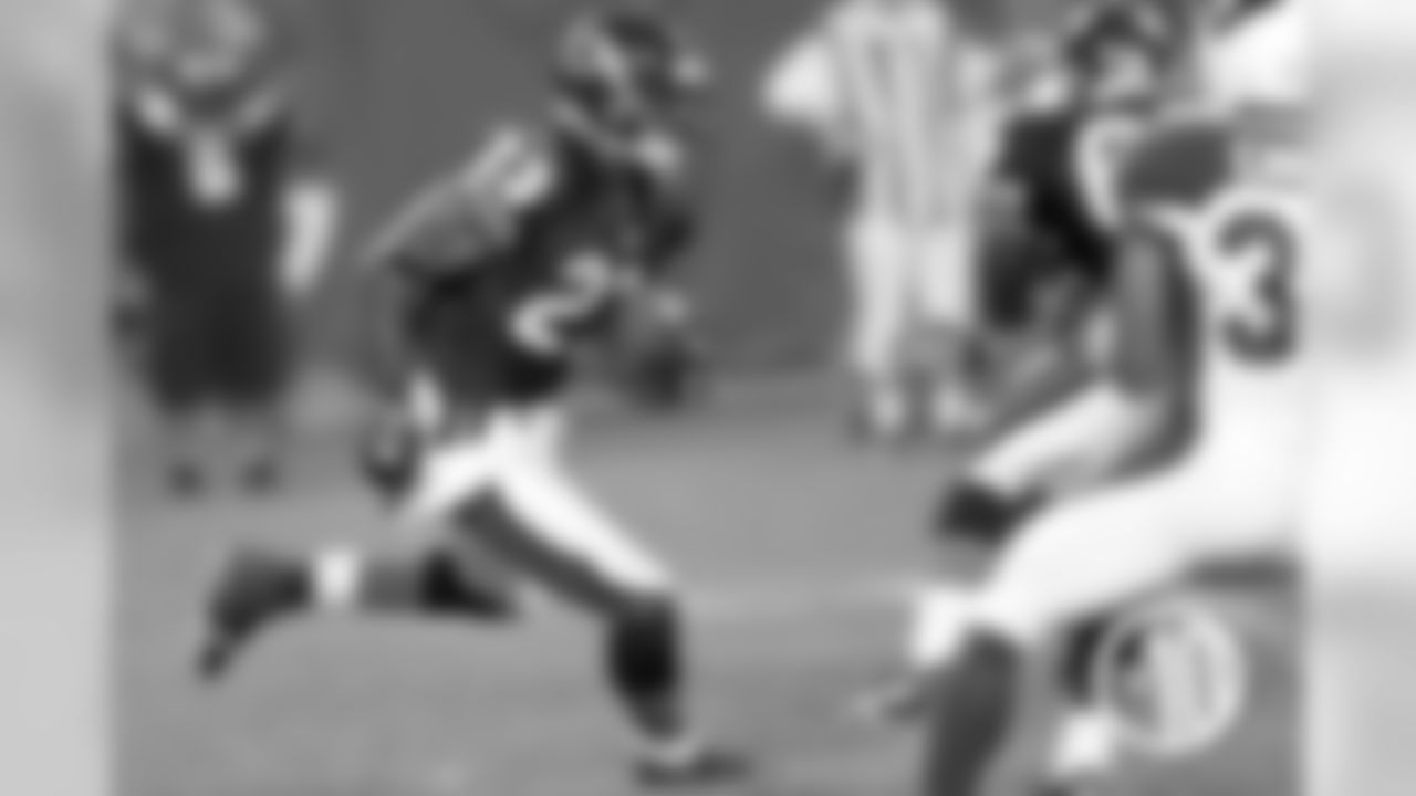 Hester caps an amazing 24-23 comeback win with an 84-yard punt return TD against Dennis Green and the Cardinals on Monday Night Football on Oct. 16, 2006.