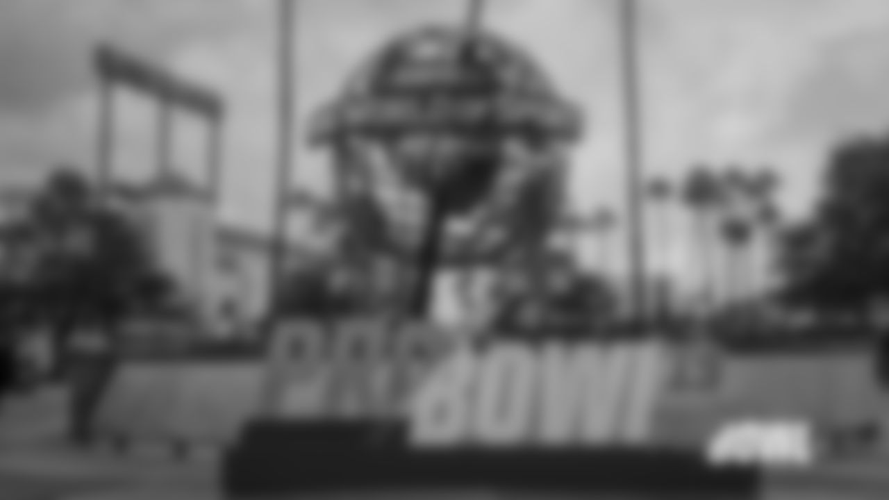 Chicago Bears players participate in Day 2 of the Pro Bowl, Thursday, January 24, 2019, in Orlando, Florida.