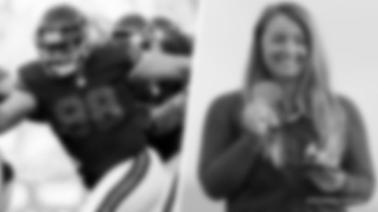 Mitch Unrein
The former defensive lineman's wife, Corey Cogdell-Unrein, won bronze medals in women's trap shooting at the 2008 and 2016 Summer Games. She also competed in the 2012 Summer Games in London.