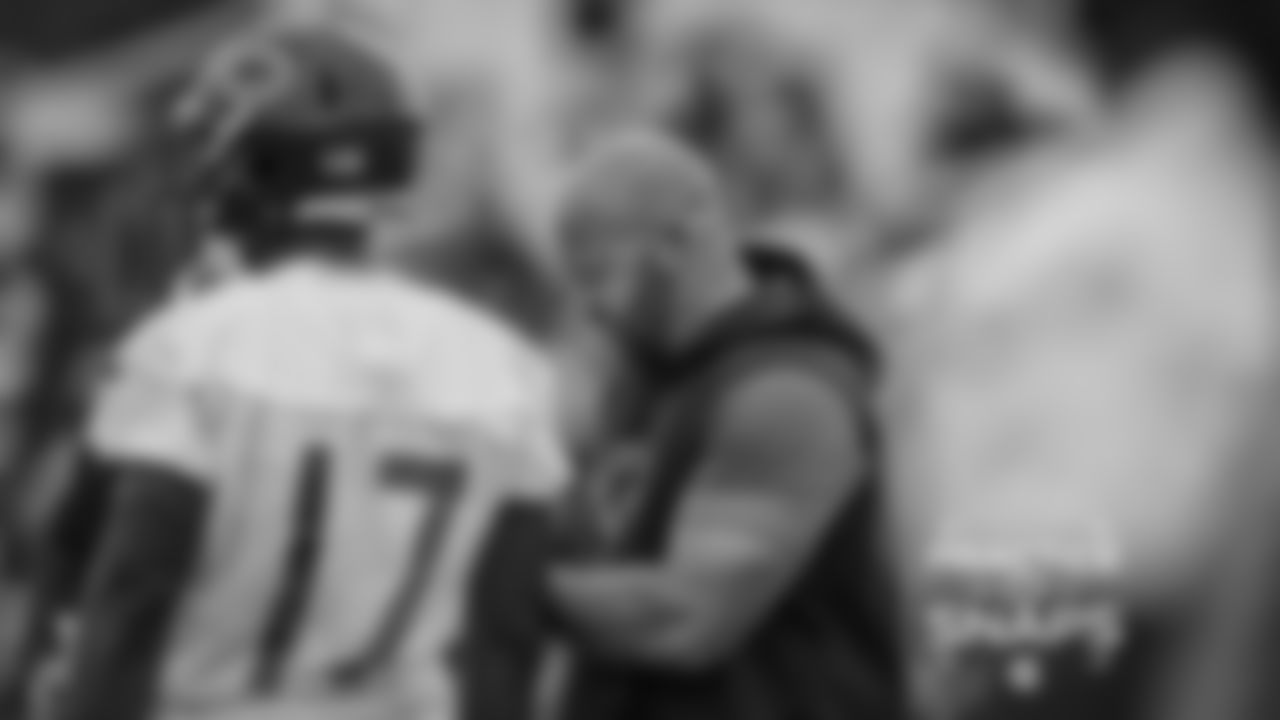 WR Anthony Miller, Receivers coach Mike Furrey