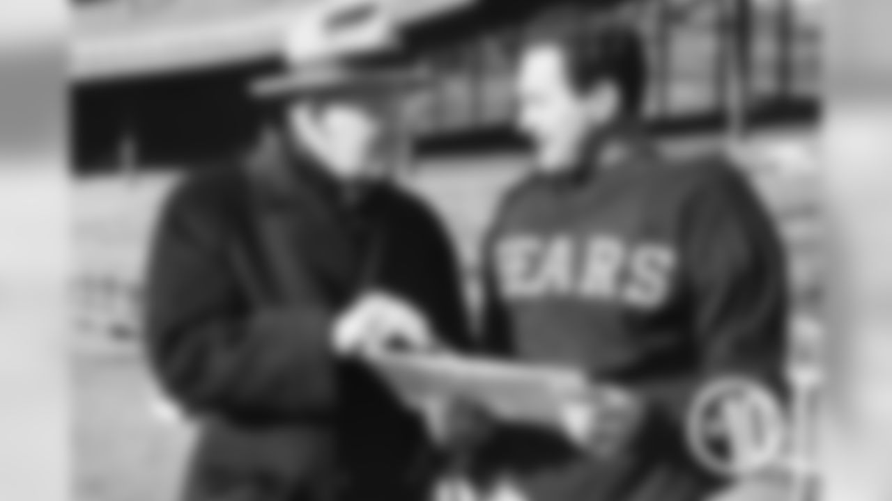 Bears playing career: Defensive end from 1920-1928. Coaching record: 318-148-31 (.682) for the Chicago Bears from 1922-1967. Also coach the Decatur Staleys. Won six NFL championships as head coach.