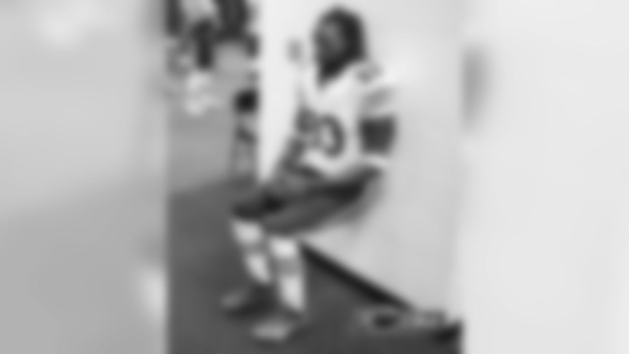 Charles Tillman prepares to hit the field.