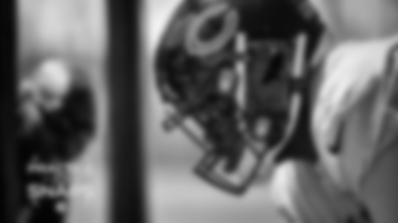 Chicago Bears rookies attend Rookie Mini Camp at Halas Hall, Sunday, May 5, 2019, in Lake Forest, Illinois.