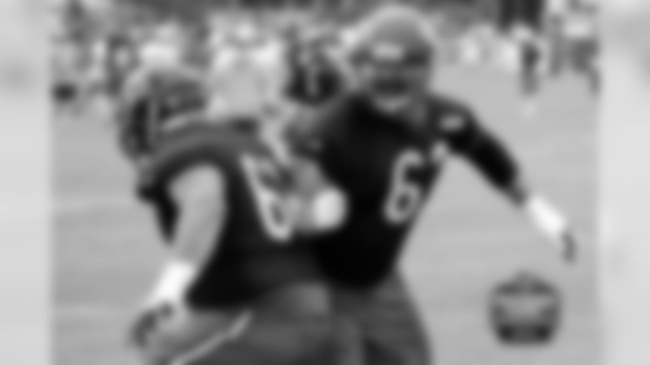 O-lineman Matt Slauson and Eben Britton.