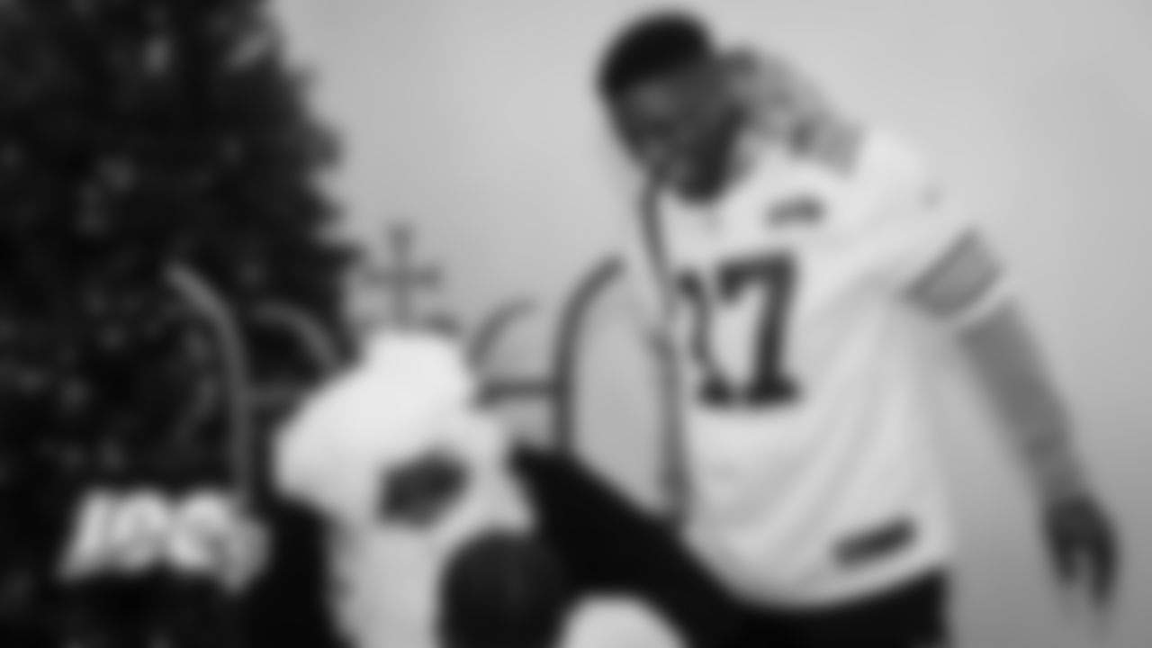 The Chicago Bears host their annual Holiday Giving Initiative, Monday, December 16, 2019, in Chicago, Illinois.