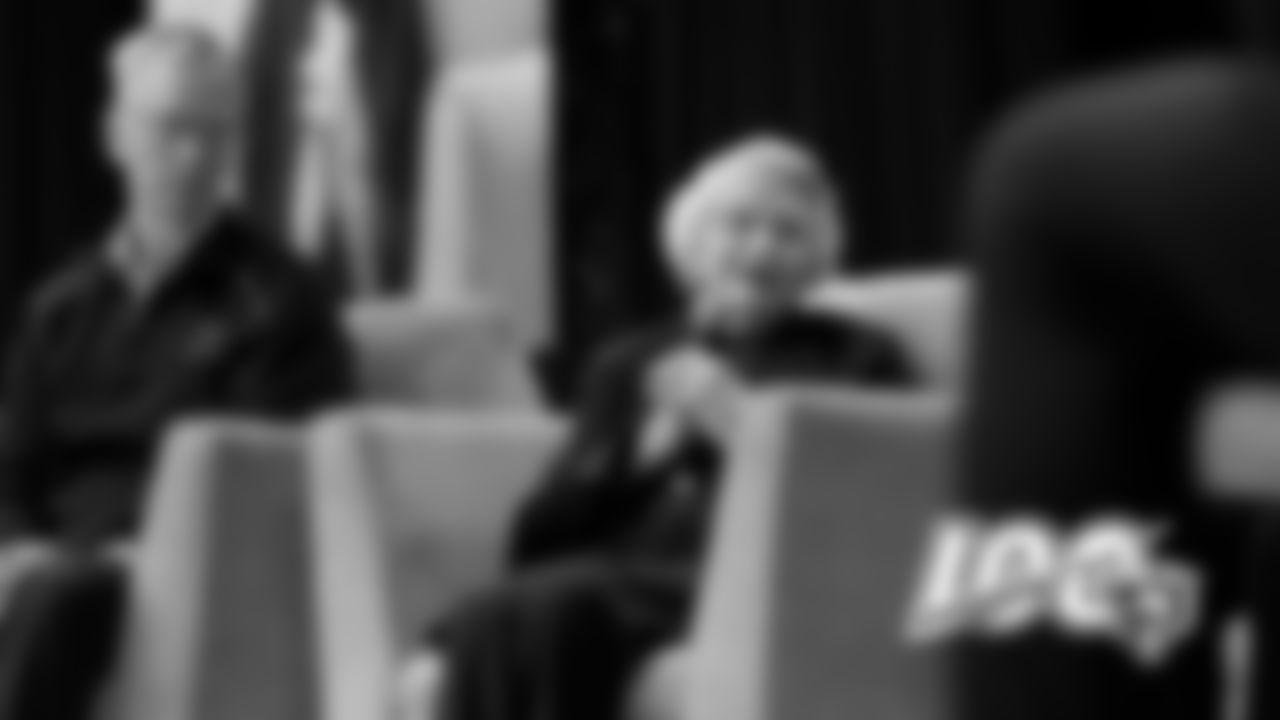 George McCaskey and Virginia Halas McCaskey during the 100 Years in the Making Panel