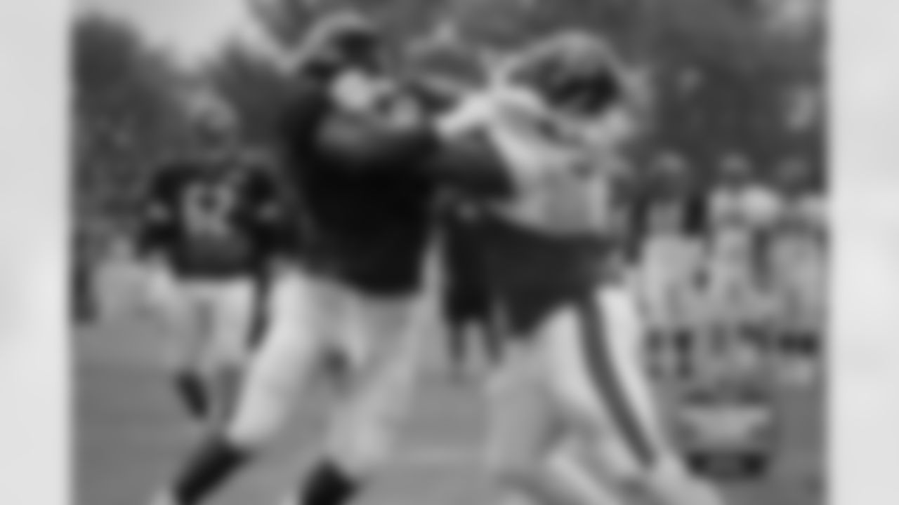 OL Jason Weaver (78) and DL Akiem Hicks (96).
