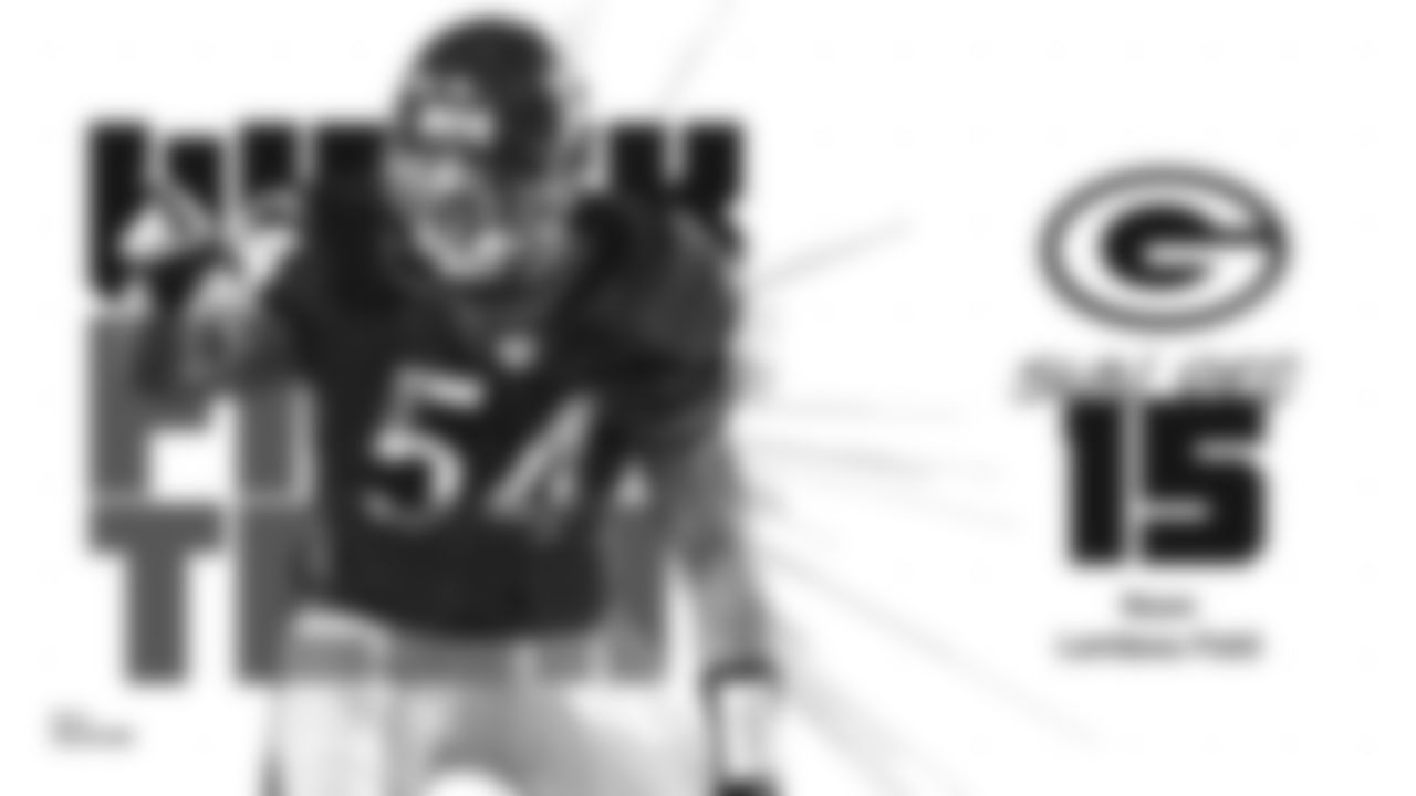 Week 15
Bears at Green Bay Packers
Sunday, December 15
12:00