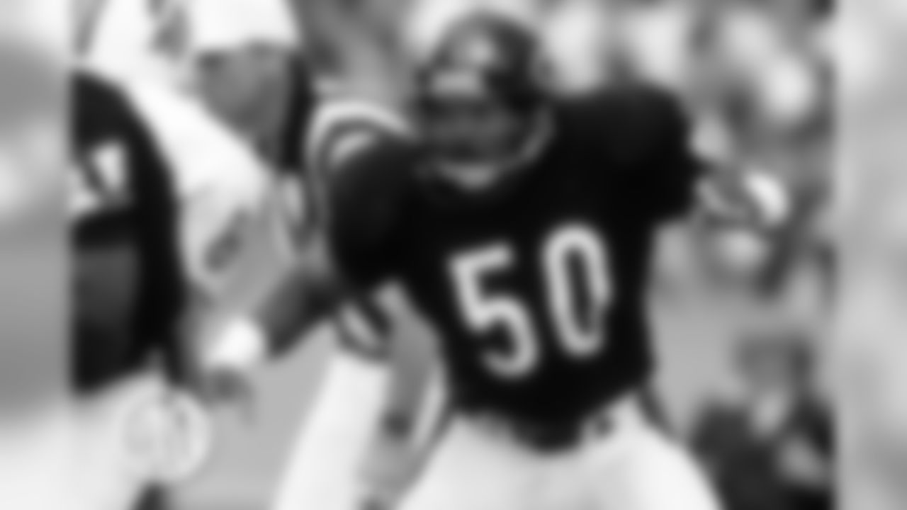 "Samurai Mike" destroyed opposing ballcarriers on a regular basis during his Hall of Fame career with the Bears from 1981-92 and he had the cracked helmets to prove it.