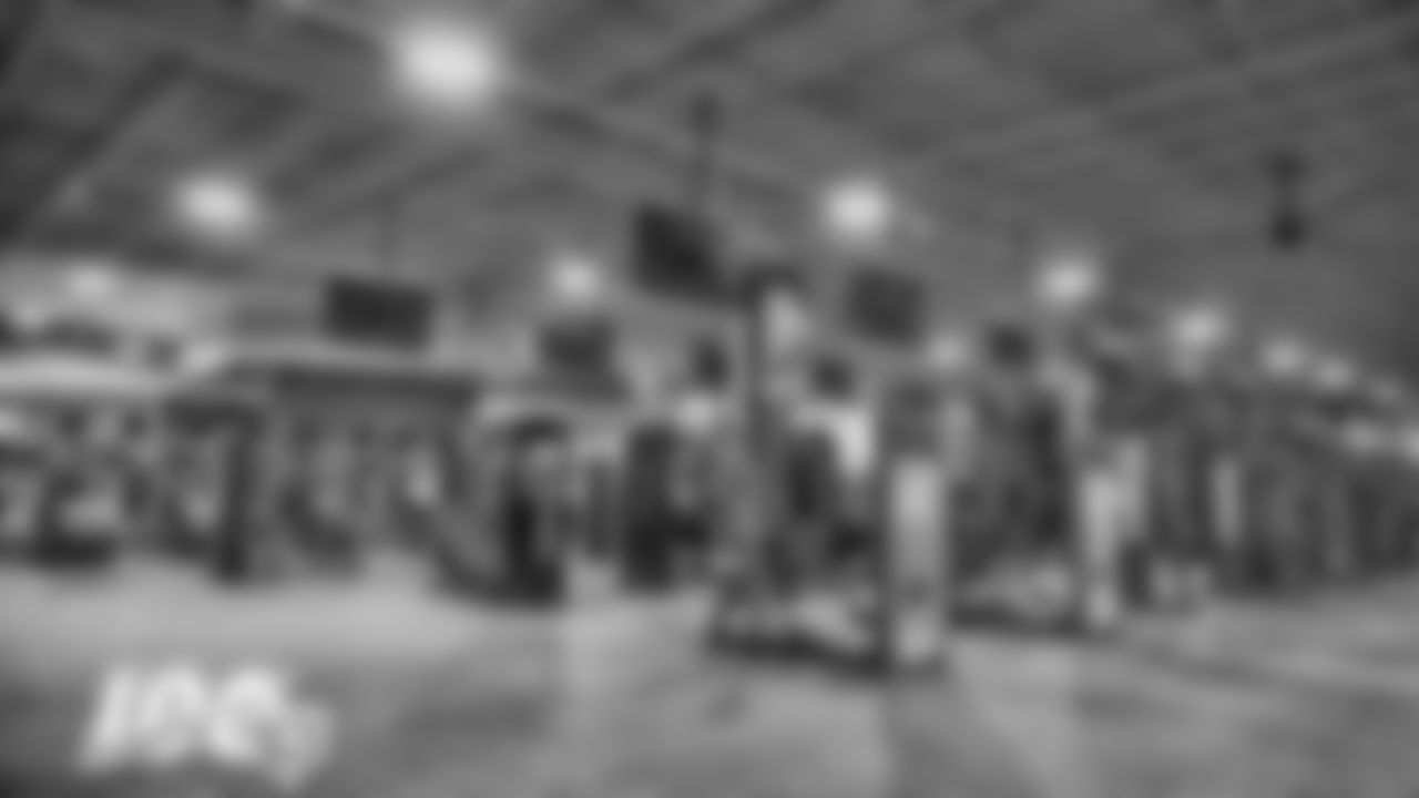 A detailed view of the new Bears Fit facility, Friday, April 12, 2019, in Vernon Hills, Illinois.