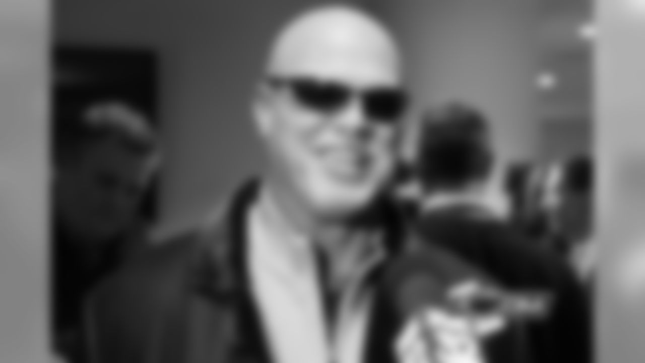 Jim McMahon at the Bears' 30th anniversary reunion held at Soldier Field.