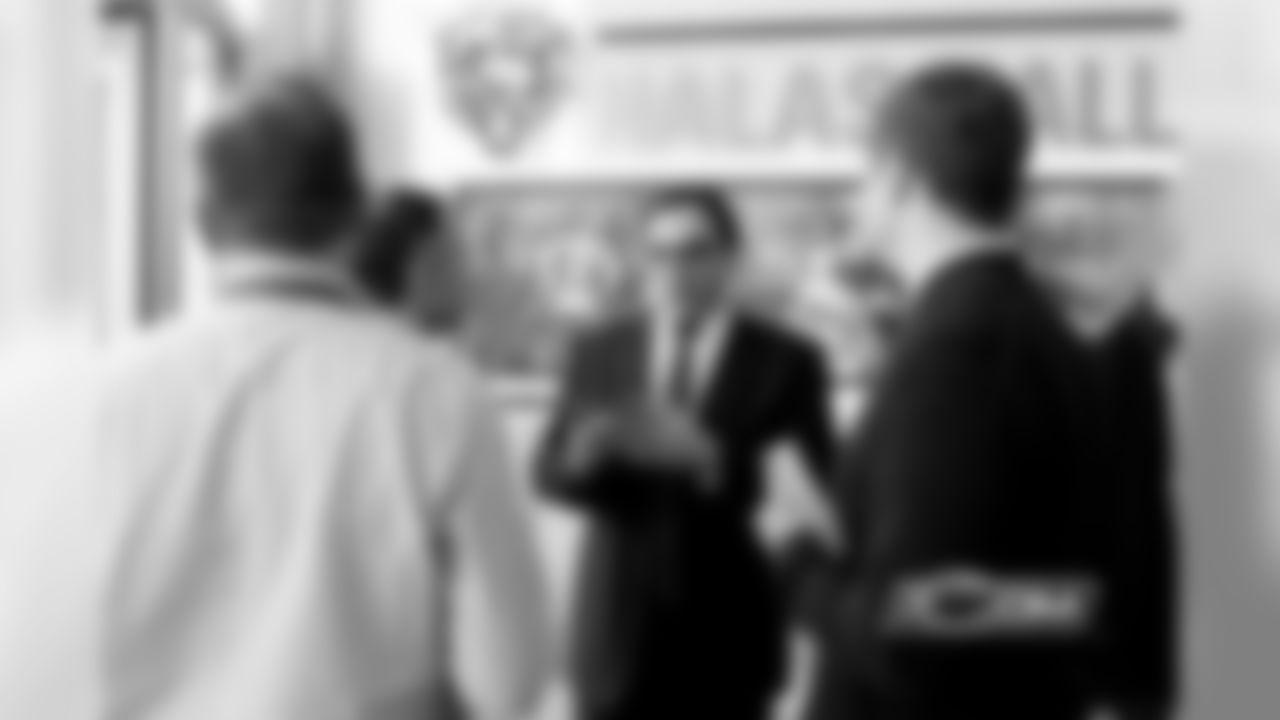 President & CEO Ted Phillips speaking with members of the media.