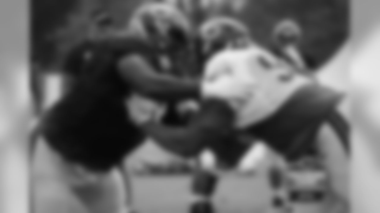 OL Jason Weaver (78) and DL Akiem Hicks (96).