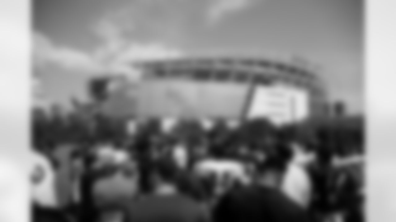 The team huddles during training camp on Wednesday, August 23, 2023 at the Kettering Health Practice Fields in Cincinnati, Ohio.