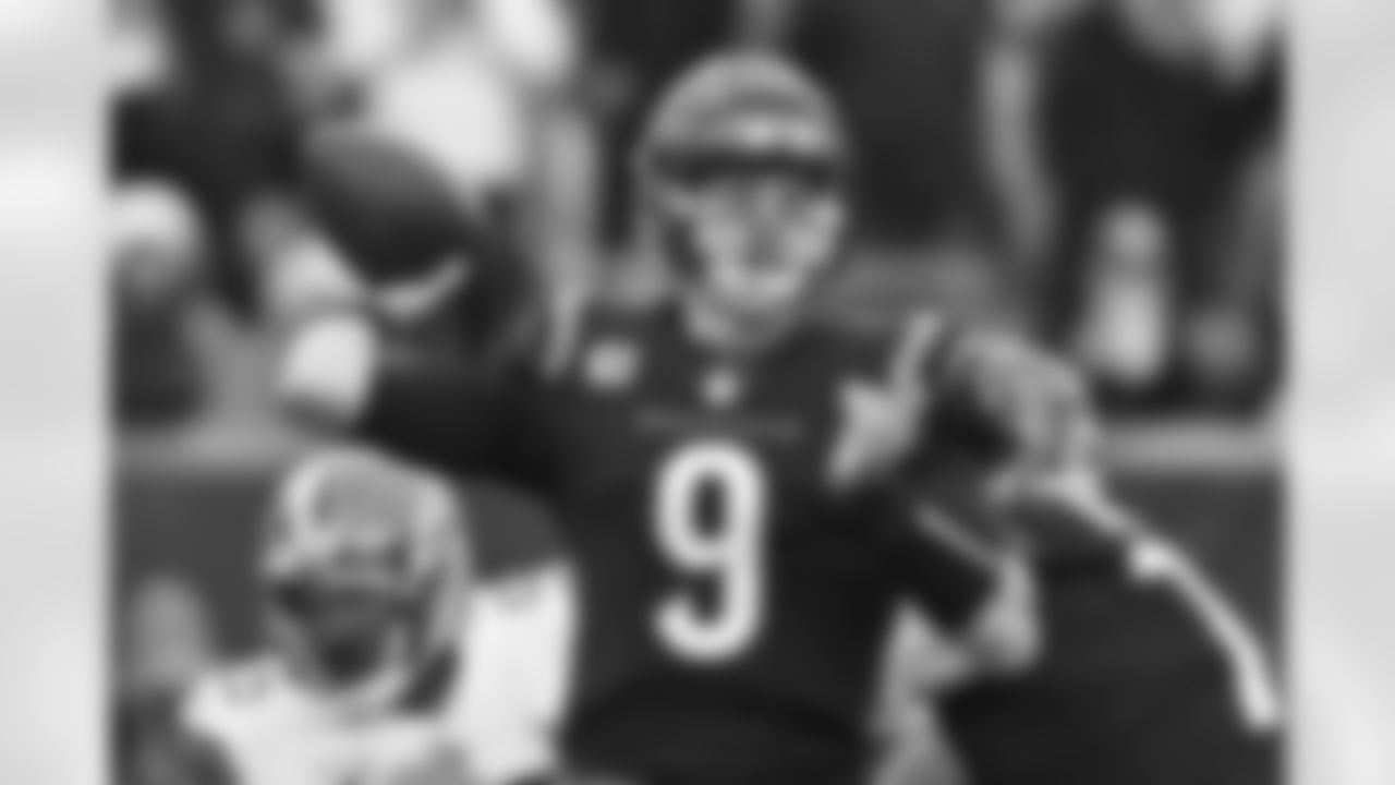 QB Joe Burrow throws the ball during the third quarter of the Browns-Bengals game in Week 14 at Paycor Stadium in Cincinnati, Ohio.