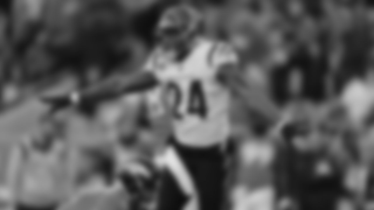 Safety Vonn Bell out in coverage against the Denver Broncos.