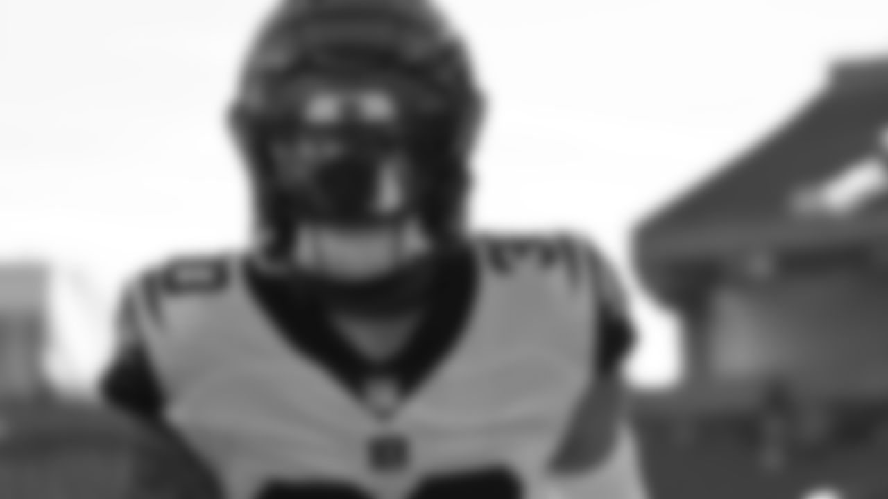 Safety Jessie Bates III look at the camera prior to a game against the New York Giants on Sunday, Nov. 29, 2020.