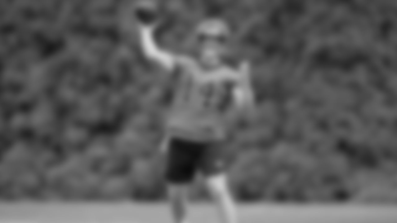 Bengals quarterback Andy Dalton makes a throw during the team's voluntary minicamp.
